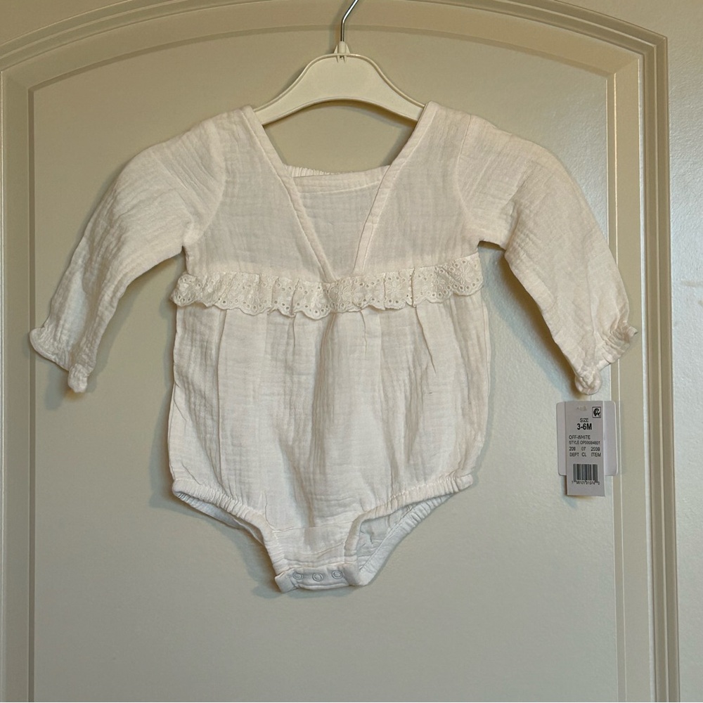 3-6M Grayson Mini Lace Onesie